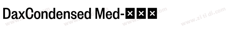 DaxCondensed Med字体转换